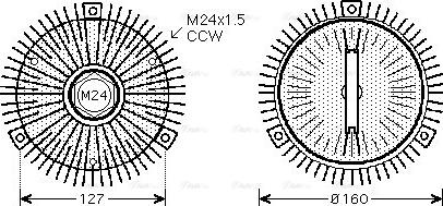 Ava Quality Cooling BW C323 - kvačilo, ventilator hladnjaka www.molydon.hr