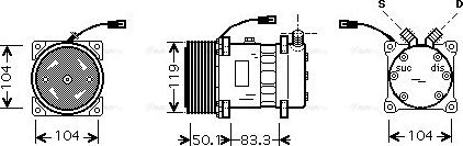 Ava Quality Cooling CLAK002 - Kompresor, klima-Uređaj www.molydon.hr