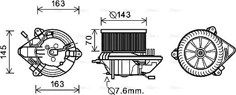 Ava Quality Cooling CN8508 - Ventilator kabine/unutrasnjeg prostora www.molydon.hr