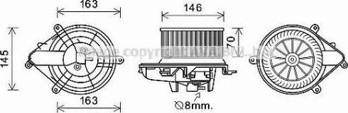 Ava Quality Cooling CN8301 - Elektromotor, ventilator kabine/unutrasnjeg prostora www.molydon.hr