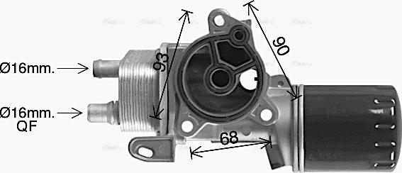 Ava Quality Cooling CN3327H - Uljni hladnjak, ulje za motor www.molydon.hr