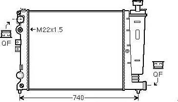 Ava Quality Cooling CN 2077 - Hladnjak, hladjenje motora www.molydon.hr