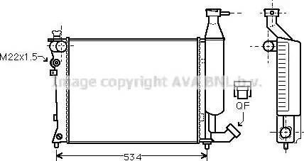 Ava Quality Cooling CN 2149 - Hladnjak, hladjenje motora www.molydon.hr