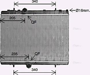 Ava Quality Cooling CN2328 - Hladnjak, hladjenje motora www.molydon.hr