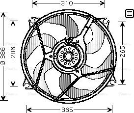 Ava Quality Cooling CN 7528 - Ventilator, hladjenje motora www.molydon.hr