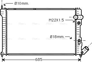 Ava Quality Cooling CNA2071 - Hladnjak, hladjenje motora www.molydon.hr