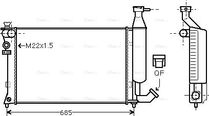 Ava Quality Cooling CNA2140 - Hladnjak, hladjenje motora www.molydon.hr