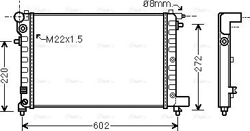 Ava Quality Cooling CNA2120 - Hladnjak, hladjenje motora www.molydon.hr