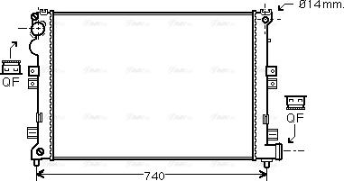 Ava Quality Cooling CNA2208 - Hladnjak, hladjenje motora www.molydon.hr