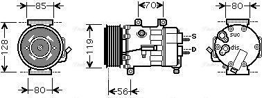 Ava Quality Cooling CNAK250 - Kompresor, klima-Uređaj www.molydon.hr