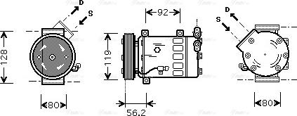 Ava Quality Cooling CNAK237 - Kompresor, klima-Uređaj www.molydon.hr