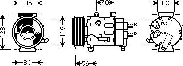 Ava Quality Cooling CN K256 - Kompresor, klima-Uređaj www.molydon.hr