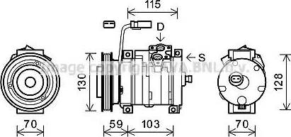 Ava Quality Cooling CRAK117 - Kompresor, klima-Uređaj www.molydon.hr