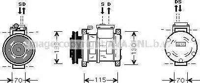 Ava Quality Cooling CR K064 - Kompresor, klima-Uređaj www.molydon.hr