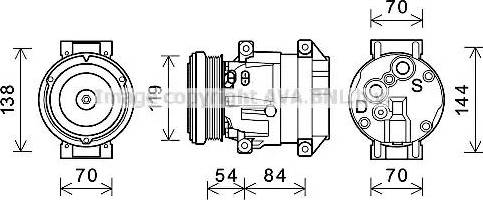 Ava Quality Cooling CTK055 - Kompresor, klima-Uređaj www.molydon.hr