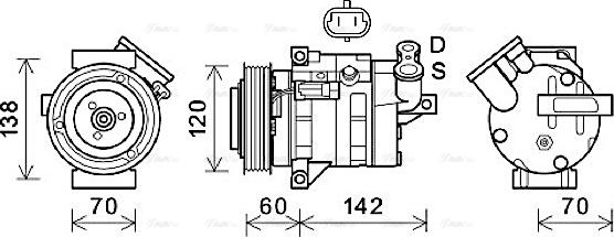 Ava Quality Cooling CTK052 - Kompresor, klima-Uređaj www.molydon.hr