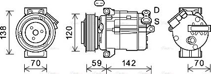 Ava Quality Cooling CTK063 - Kompresor, klima-Uređaj www.molydon.hr