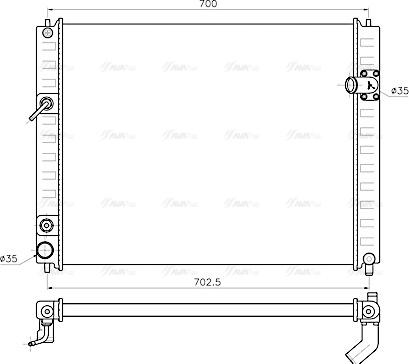 Ava Quality Cooling DN2482 - Hladnjak, hladjenje motora www.molydon.hr