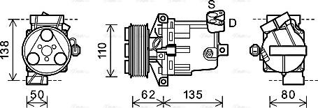 Ava Quality Cooling DNK342 - Kompresor, klima-Uređaj www.molydon.hr