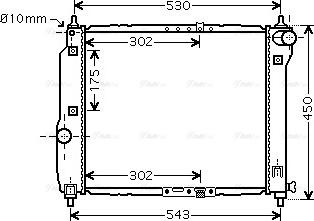 Ava Quality Cooling DWA2066 - Hladnjak, hladjenje motora www.molydon.hr