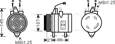 Ava Quality Cooling DWAK079 - Kompresor, klima-Uređaj www.molydon.hr