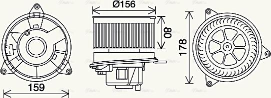 Ava Quality Cooling FD8638 - Ventilator kabine/unutrasnjeg prostora www.molydon.hr