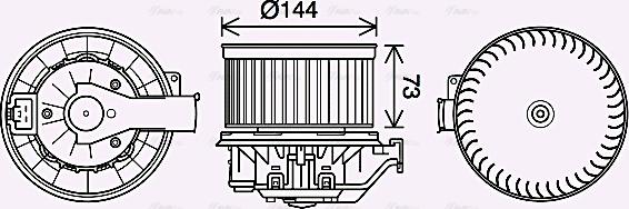 Ava Quality Cooling FD8632 - Ventilator kabine/unutrasnjeg prostora www.molydon.hr