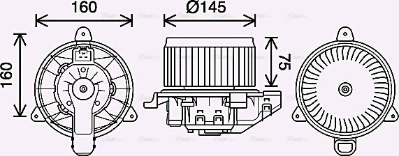 Ava Quality Cooling FD8626 - Ventilator kabine/unutrasnjeg prostora www.molydon.hr