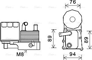 Ava Quality Cooling FD3598H - Uljni hladnjak, ulje za motor www.molydon.hr