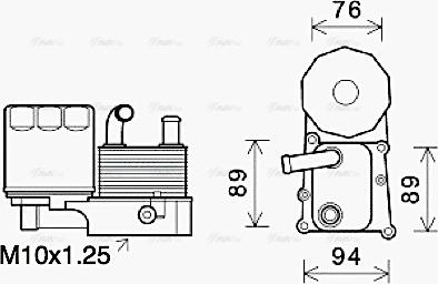 Ava Quality Cooling FD3686H - Uljni hladnjak, ulje za motor www.molydon.hr