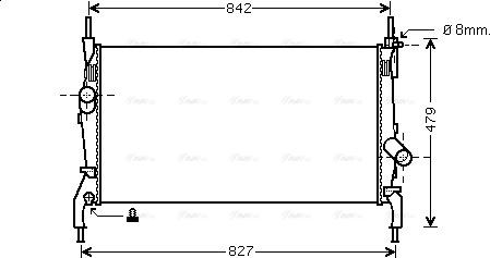 Ava Quality Cooling FD 2405 - Hladnjak, hladjenje motora www.molydon.hr