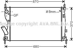 Ava Quality Cooling FD 2408 - Hladnjak, hladjenje motora www.molydon.hr