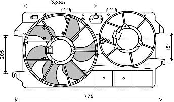 Ava Quality Cooling FD7591 - Ventilator, hladjenje motora www.molydon.hr