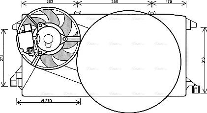 Ava Quality Cooling FD 7545 - Ventilator, hladjenje motora www.molydon.hr