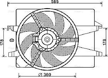 Ava Quality Cooling FD 7551 - Ventilator, hladjenje motora www.molydon.hr