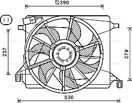 Ava Quality Cooling FD7560 - Ventilator, hladjenje motora www.molydon.hr