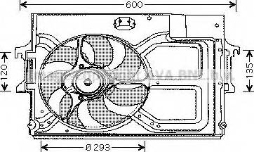 Ava Quality Cooling FD7536 - Ventilator, hladjenje motora www.molydon.hr