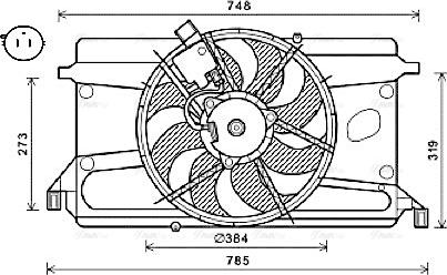 Ava Quality Cooling FD7573 - Ventilator, hladjenje motora www.molydon.hr