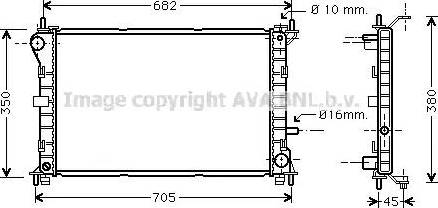 Ava Quality Cooling FDA2265 - Hladnjak, hladjenje motora www.molydon.hr