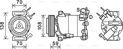 Ava Quality Cooling FDAK586 - Kompresor, klima-Uređaj www.molydon.hr