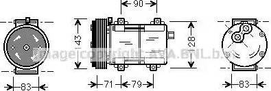 Ava Quality Cooling FD K279 - Kompresor, klima-Uređaj www.molydon.hr