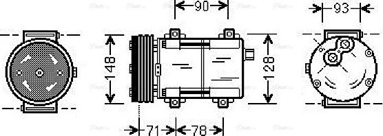 Ava Quality Cooling FDAK277 - Kompresor, klima-Uređaj www.molydon.hr