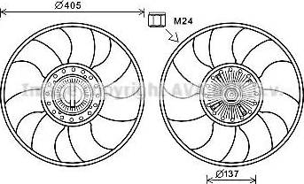 Ava Quality Cooling FDC609 - Ventilator, hladjenje motora www.molydon.hr