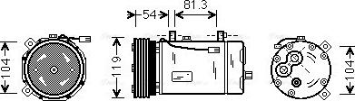 Ava Quality Cooling FD K306 - Kompresor, klima-Uređaj www.molydon.hr