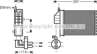 Ava Quality Cooling FT 6259 - Izmjenjivač topline, grijanje unutrasnjeg prostora www.molydon.hr