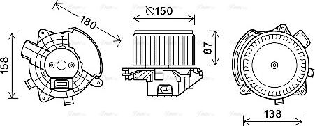 Ava Quality Cooling FT8409 - Ventilator kabine/unutrasnjeg prostora www.molydon.hr