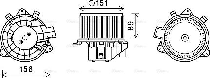 Ava Quality Cooling FT8439 - Ventilator kabine/unutrasnjeg prostora www.molydon.hr