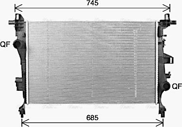 Ava Quality Cooling FT2468 - Hladnjak, hladjenje motora www.molydon.hr