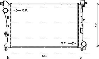 Ava Quality Cooling FT2414 - Hladnjak, hladjenje motora www.molydon.hr