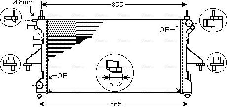 Ava Quality Cooling FT2398 - Hladnjak, hladjenje motora www.molydon.hr